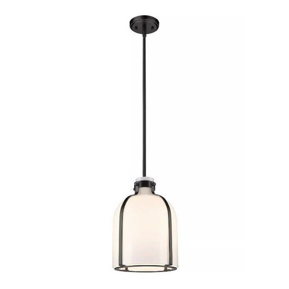 Z-Lite 818-9MB Pearson 1 Light 10 inch Matte Black Pendant Ceiling Light - Picture 1 of 16